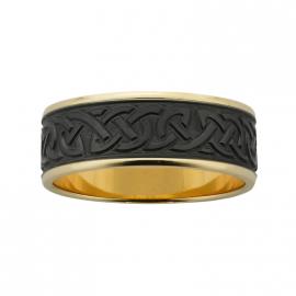 Ziro 9ct 8mm Celtic Inlay Wedder image
