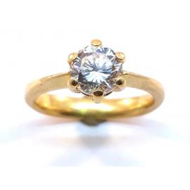 18ct Solitaire Diamond Ring TDW 1CT image