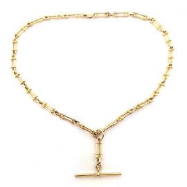 9ct Fancy Paperclip Style Fob Chain image