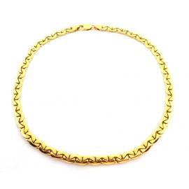 18ct Heavy C Link Necklace 46cm image