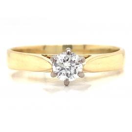 18ct Diamond Solitaire Ring TDW 0.23ct image