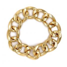 18ct 21cm Open Curb Bracelet image