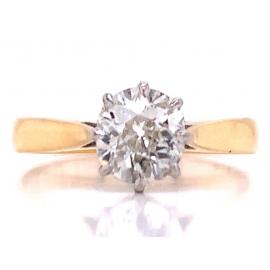 18ct/Platinum Diamond Solitaire Ring TDW 0.83ct image