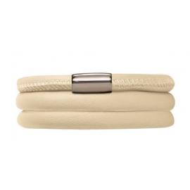 Triple Nude Leather Bracelet image