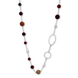 La Pierre Stg Mustard Mookaite Bead 85cm Necklace image