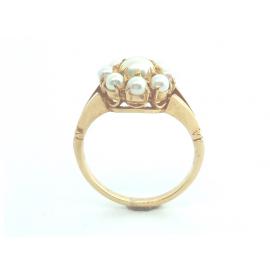 18ct Pearl Cluster ring image