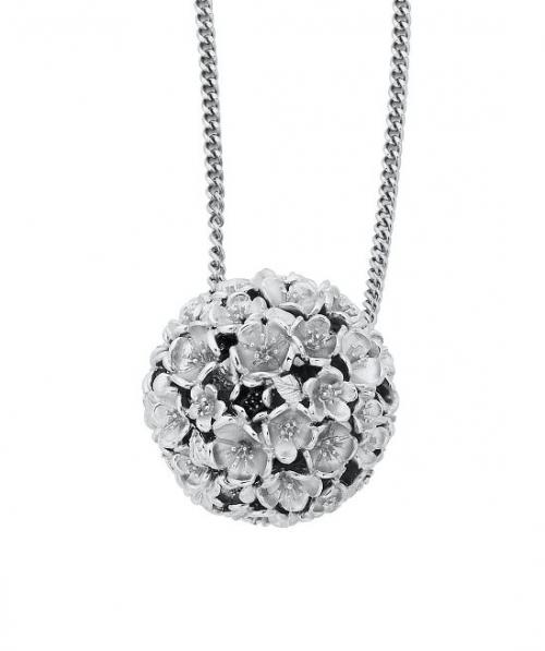 Karen Walker Stg Large Flower Ball Pendant Westende Jewellers