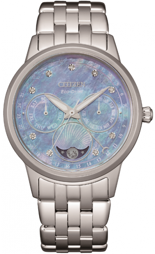 Citizen Ladies Diamond Moon Phase Eco Drive Watch Westende Jewellers