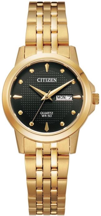 051696 citizen ladies gold quartz watch eq0603 59f