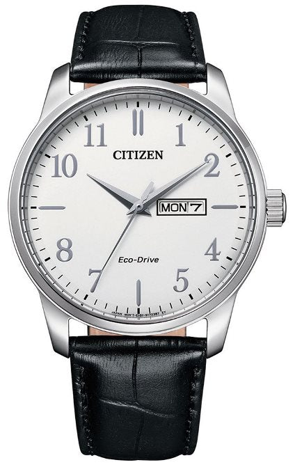 051743 citizen gents eco drive watch leather strap bm8550 14a