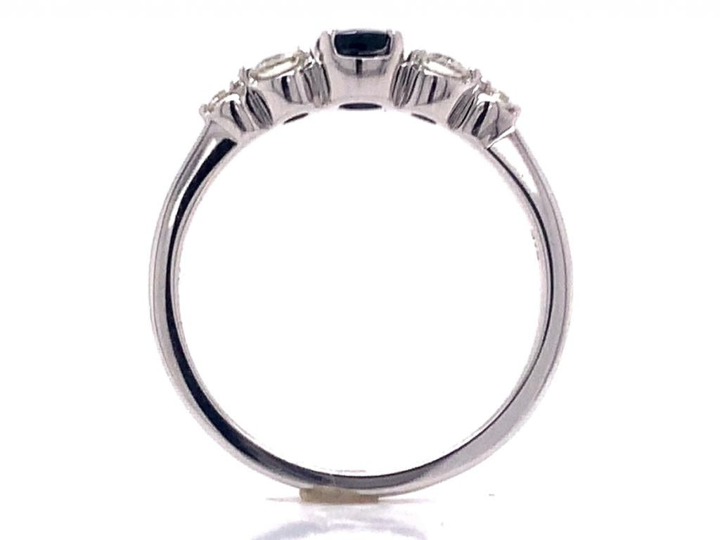 9ct white gold sapphire diamond ring tdw 0