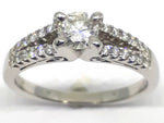 Load image into Gallery viewer, 18ct White Gold Split Shoulders Diamond Ring TDW.28CT
