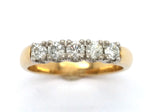 Load image into Gallery viewer, 9ct 5 Diamond Ring TDW.50ct
