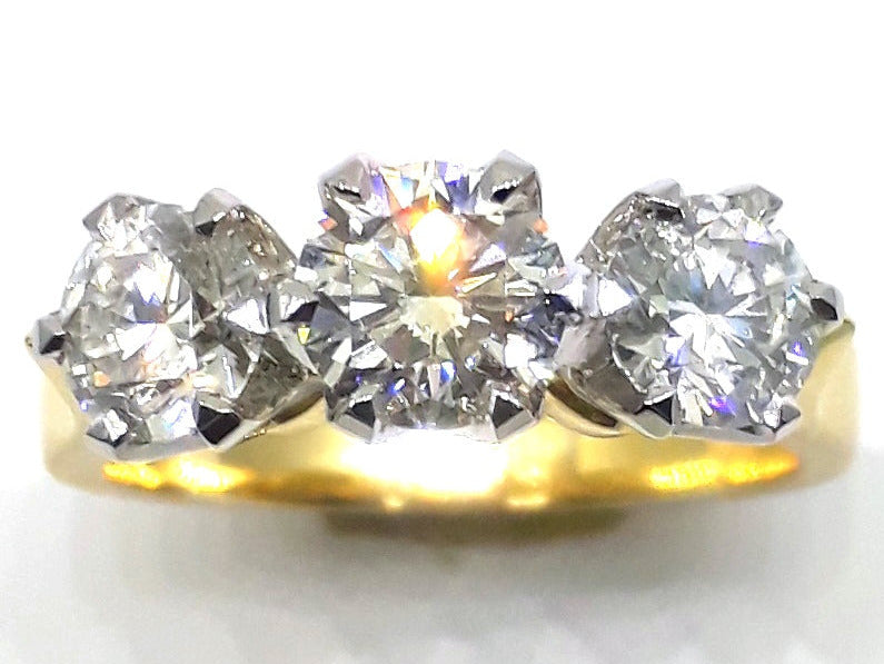 091073 3 diamond ring 2 carat