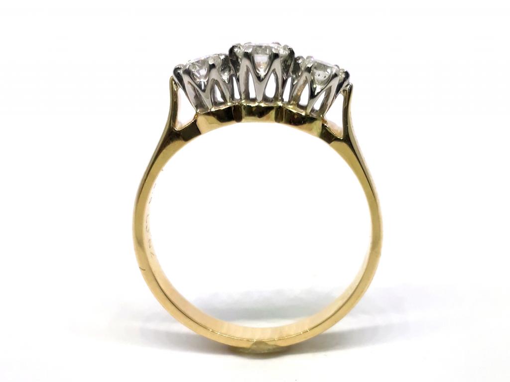 9ct 3 diamond ring tdw