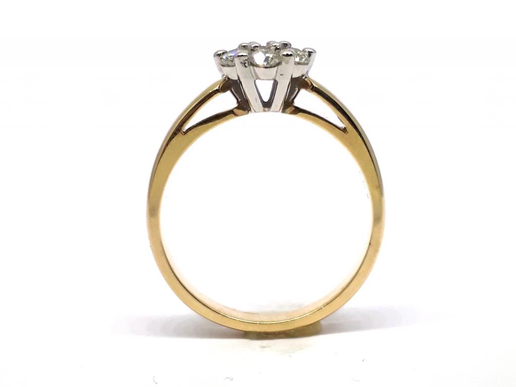 9ct diamond cluster ring tdw