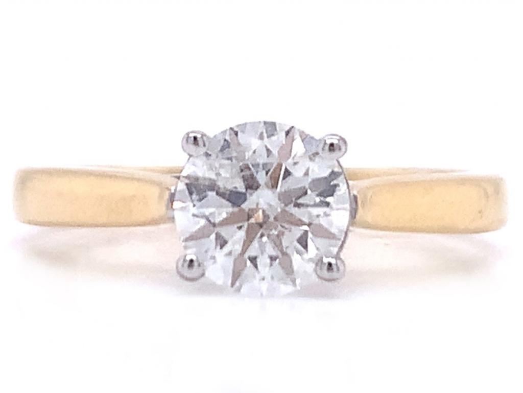 18ct Diamond Solitaire Ring TDW 1.00ct