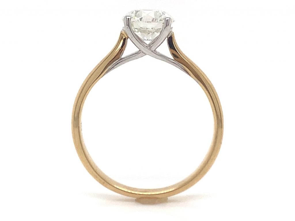 18ct Diamond Solitaire Ring TDW 1.50ct
