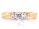 Load image into Gallery viewer, 9ct Three Diamond Ring TDW 0.50ct

