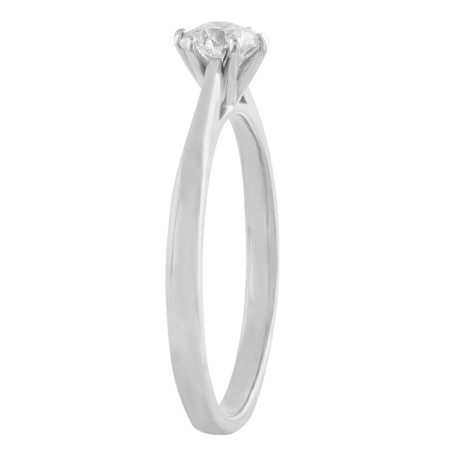 9ct white gold diamond solitaire ring tdw 0