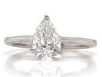 Load image into Gallery viewer, 18ct White Gold Lab Grown Diamond Pear Solitaire Ring TDW 1.00CT

