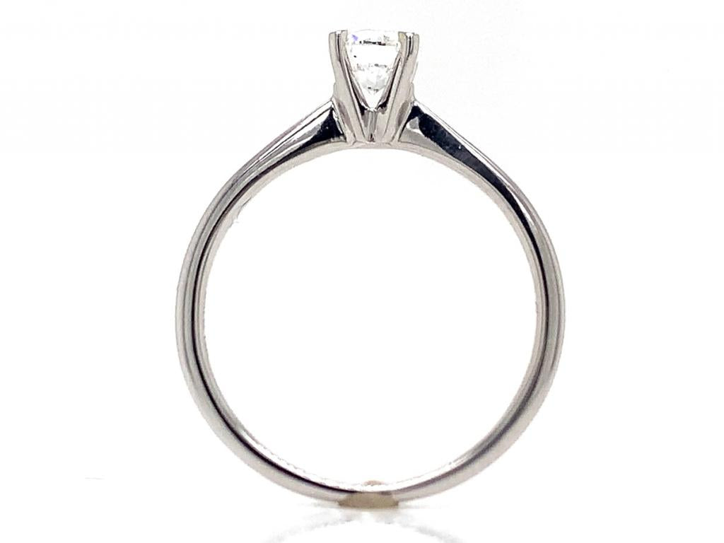 18ct white gold lab grown diamond solitaire ring tdw 0