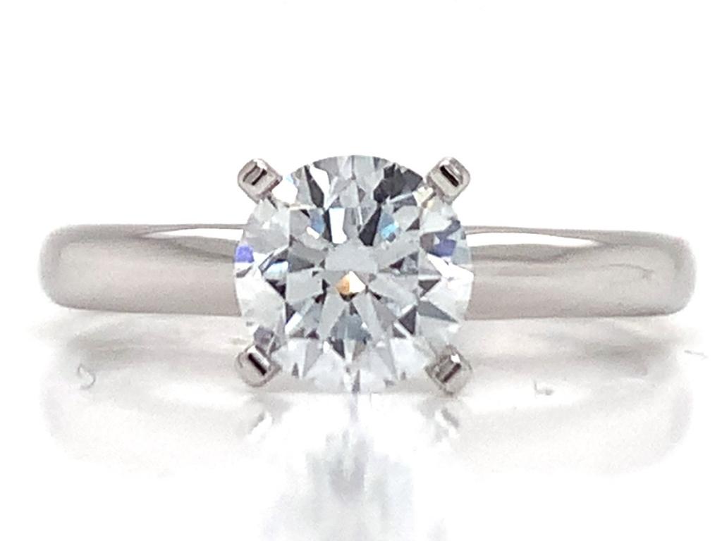 091220 14ct white gold lab grown diamond solitaire ring 1