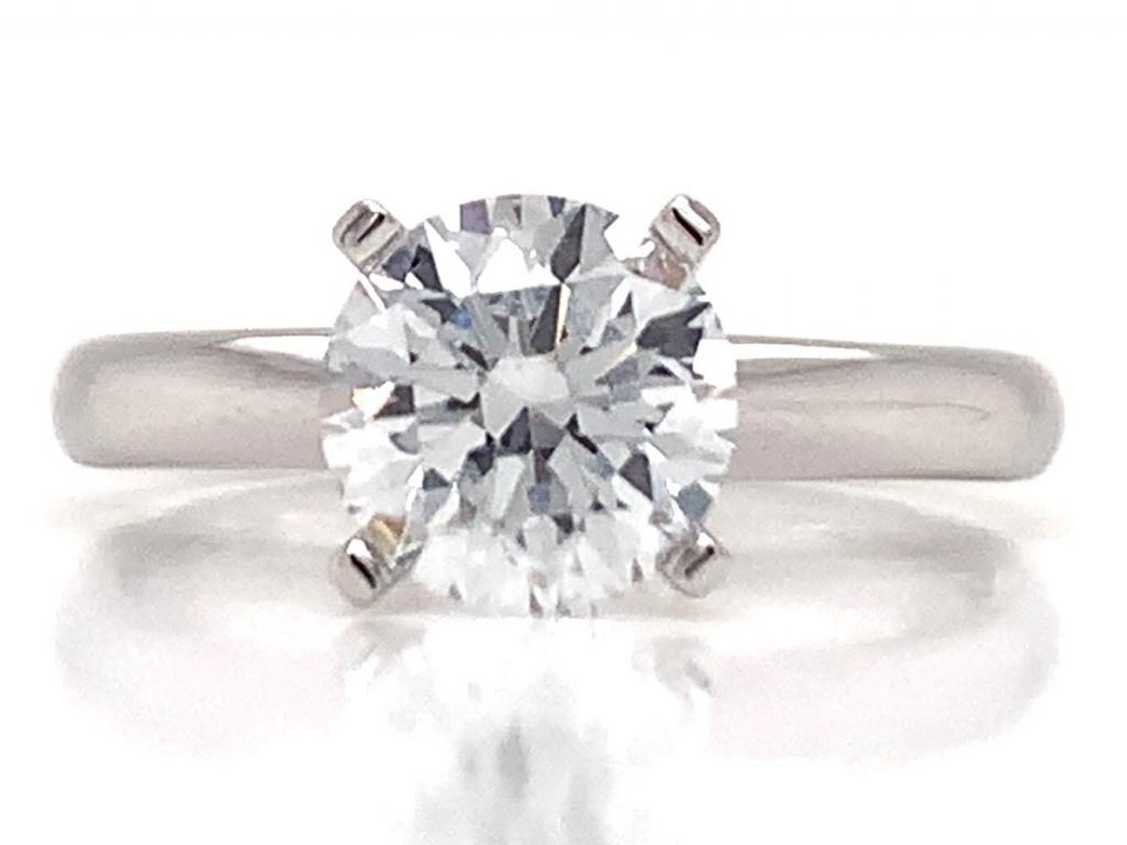 091221 14ct white gold lab grown diamond solitaire ring 1