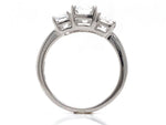 Load image into Gallery viewer, 18ct White Gold Lab Grown Diamond Three Emerald Cut Ring TDW 2.00ct
