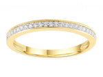 Load image into Gallery viewer, 9ct Gold Diamond Bead Set Channel Ring TDW 0.15ct
