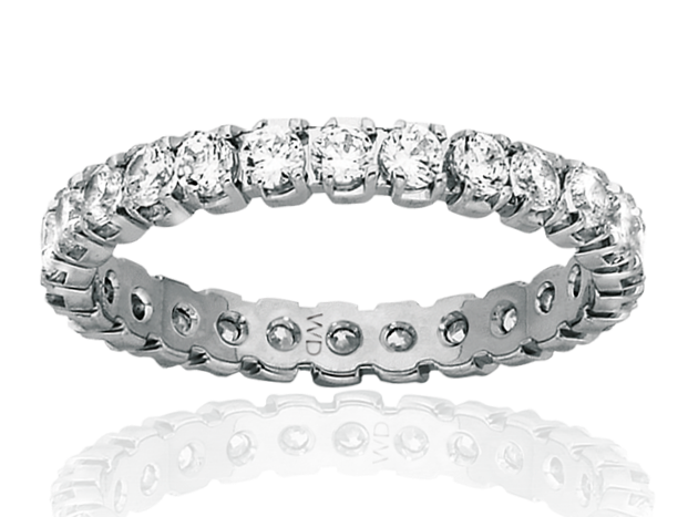 9ct White Gold Diamond Eternity Ring