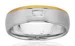 Load image into Gallery viewer, 9ct Two Tone 6.5mm Diamond Wedder
