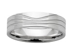 Load image into Gallery viewer, 9ct White Gold 6mm Multi Line Wedder
