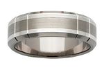 Load image into Gallery viewer, Titanium Sterling Silver 7mm Wedder
