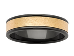 Load image into Gallery viewer, Ziro 9ct Rose 6mm Inlay Wedder

