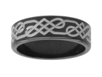 Load image into Gallery viewer, Ziro Two Tone 7mm Celtic Engraved Wedder
