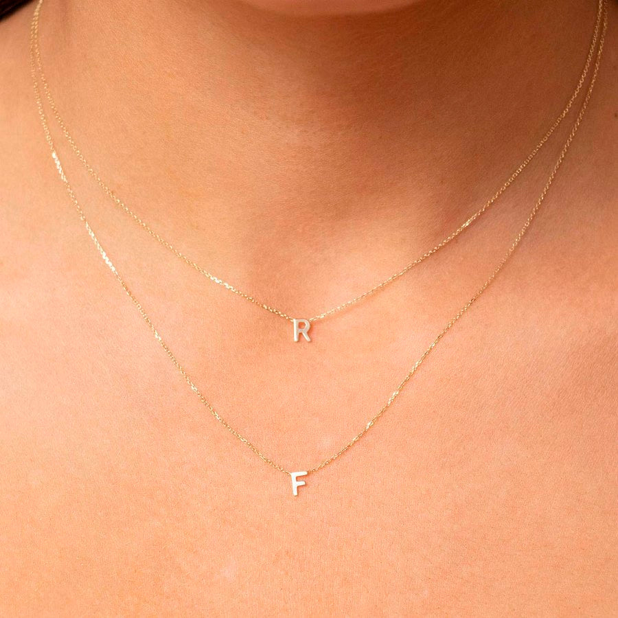 9ct initial j necklace