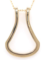 Load image into Gallery viewer, 9ct Heavy Weight Ring Holder Pendant
