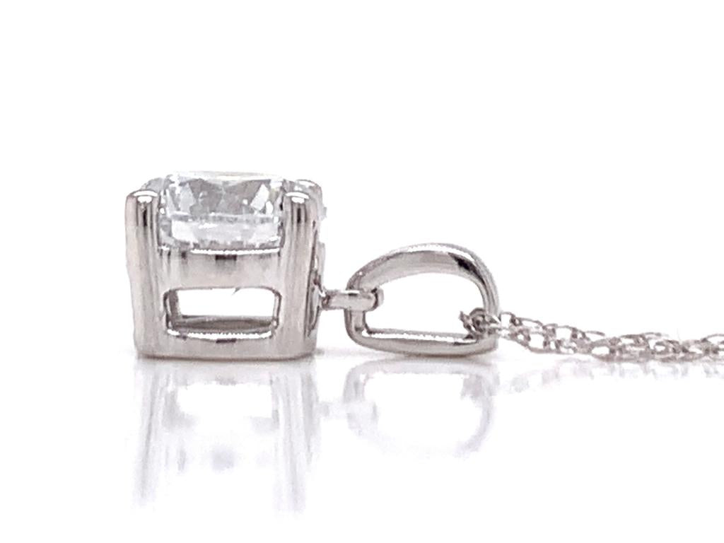18ct White Gold Lab Grown Diamond Pendant TDw 1.00ct