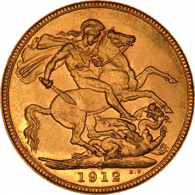 1912 sovereign gold coin