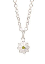 Load image into Gallery viewer, Stg Enamel Daisy Pendant
