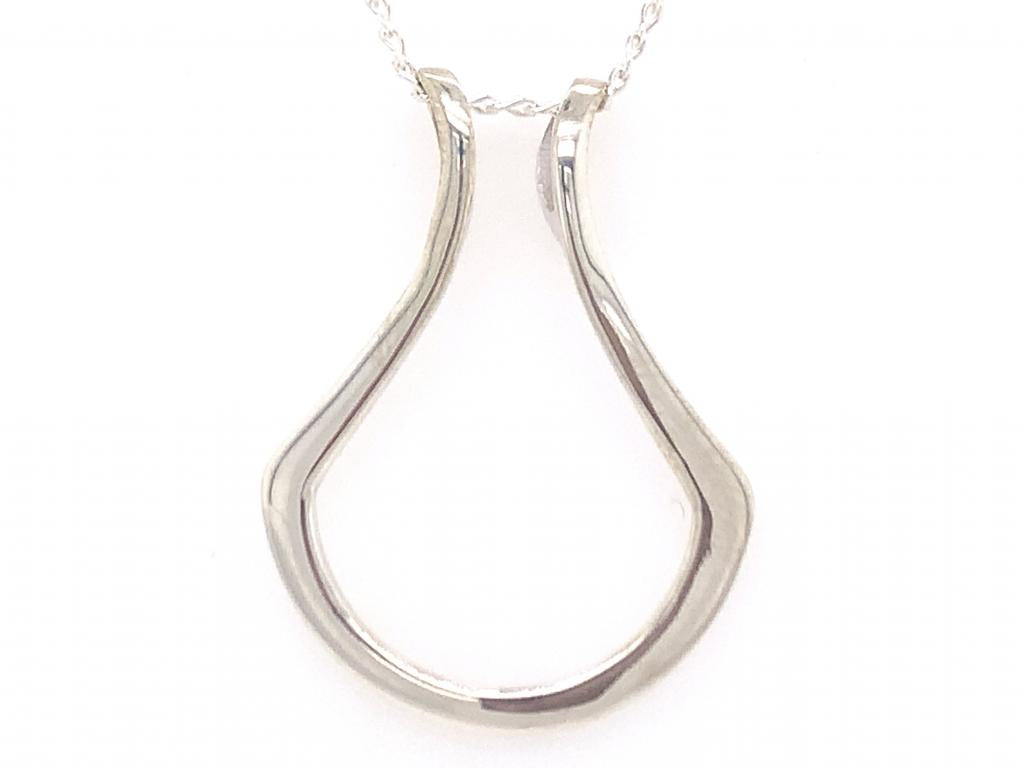 191740 sterling silver ring holder pendant