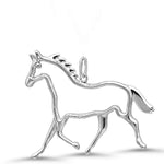 Load image into Gallery viewer, Sterling Silver Horse Outline Pendant
