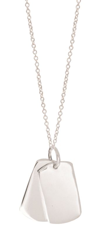 Sterling Sterling Dog Tag Necklace
