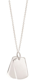 Load image into Gallery viewer, Sterling Sterling Dog Tag Necklace
