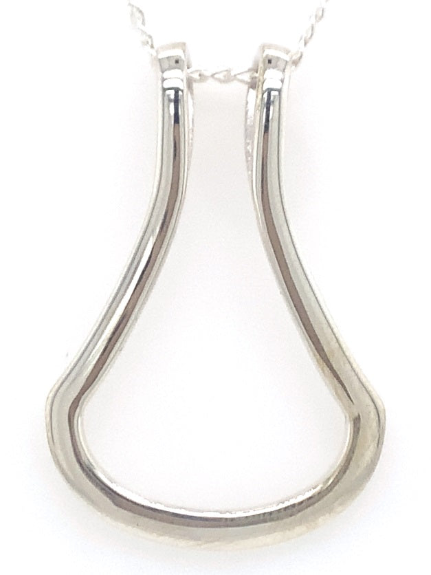 Sterling Silver Heavy Weight Ring Holder Pendant