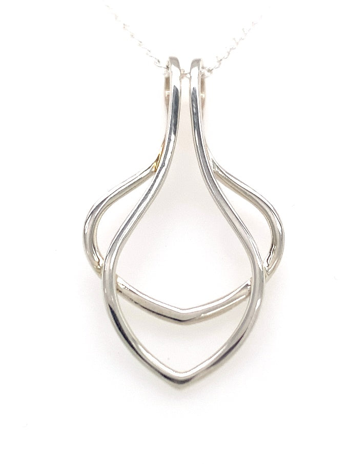 Sterling Silver Ring Holder Pendant