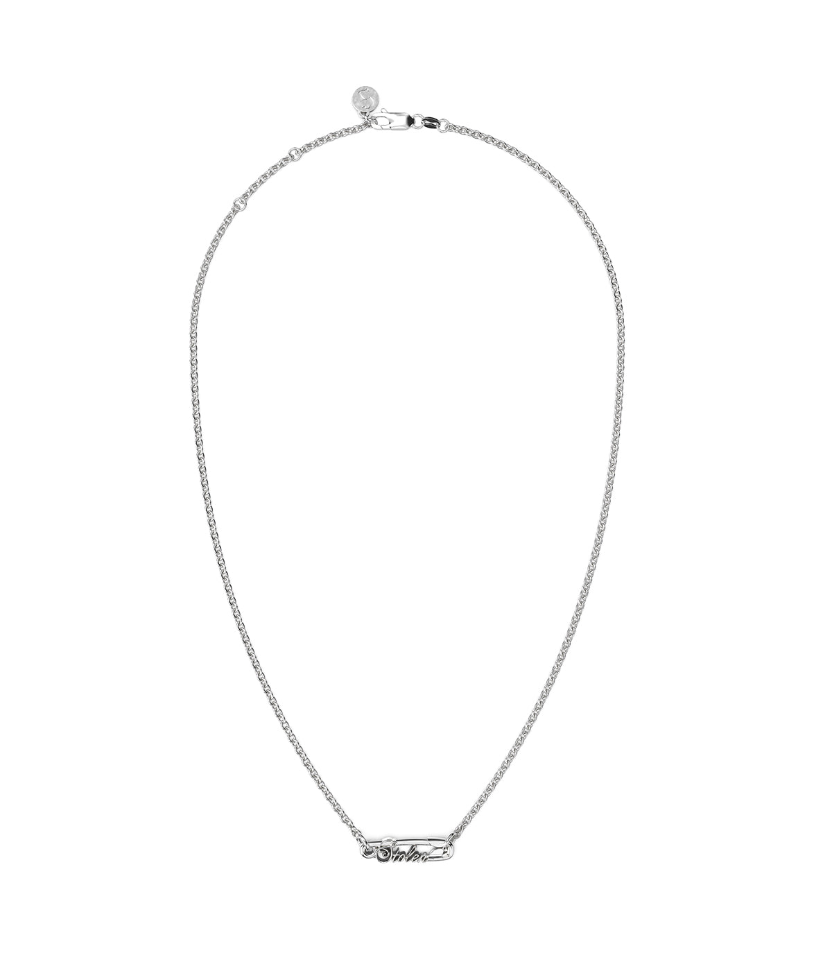 Stolen girlfriends club scripted pin necklace