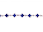 Load image into Gallery viewer, 18ct White Gold Sapphire Diamond Bracelet TDW 1.29ct
