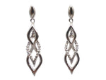 Load image into Gallery viewer, 14ct White Gold Diamond Drop Earrings TDW 0.15ct
